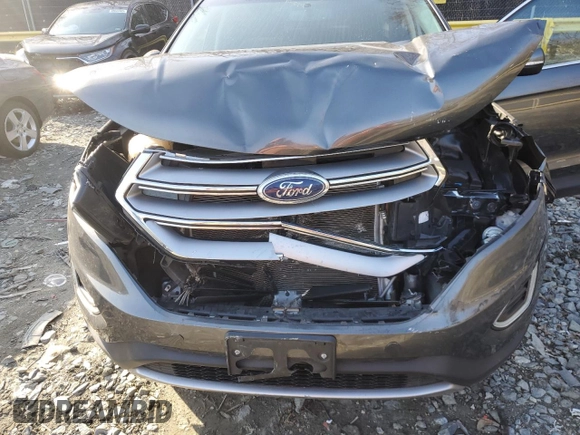 2018 Ford Edge SEL with VIN 2FMPK3J93JBB85079, listed as a Copart auction lot 48472715 with 105,124 mi miles and Salvage Title. Bid and sale history available at carsss.com. Image 13.