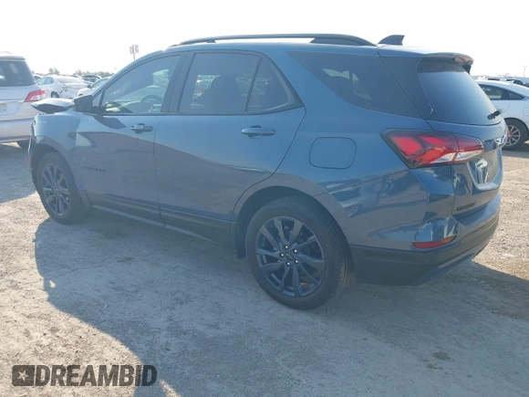 2024 Chevrolet Equinox RS with VIN 3GNAXWEG4RL166568, listed as a IAAI auction lot 42218169 with 14,019 mi miles and . Bid and sale history available at DreamBid. Image 3.