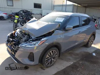 2023 Nissan Kicks SV with VIN 3N1CP5CV0PL496317, listed as a IAAI auction lot 42225207 with 37,802 mi miles and . Bid and sale history available at DreamBid. Image 17.