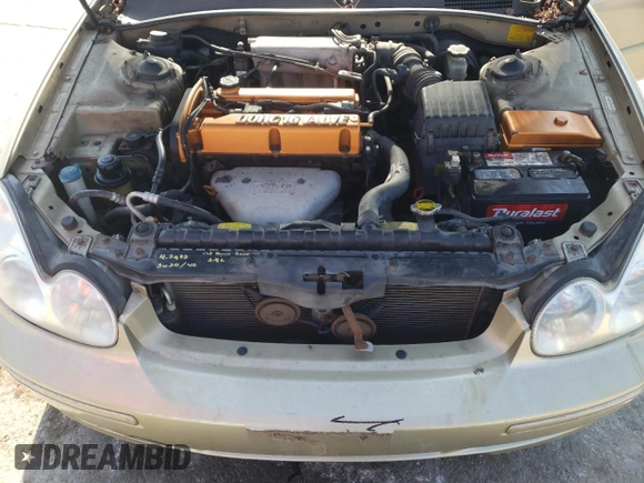 2002 Hyundai Sonata with VIN KMHWF25S42A656824, listed as a Copart auction lot 46411645 with 194,814 mi miles and Salvage Title. Bid and sale history available at carsss.com. Image 12.