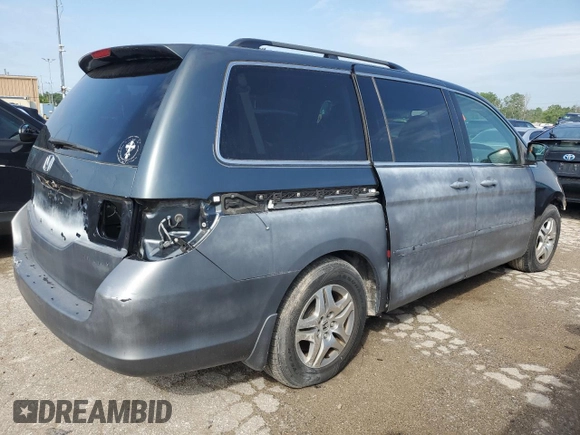 2005 Honda Odyssey EX with VIN 5FNRL38405B409311, listed as a Copart auction lot 55658634 with 189,322 mi miles and Clean Title. Bid and sale history available at carsss.com. Image 3.