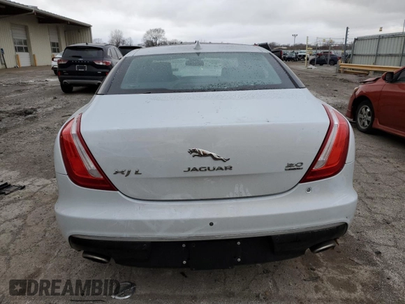 2016 Jaguar XJ Portfolio with VIN SAJWJ2GD2G8V92848, listed as a Copart auction lot 41614745 with 36,650 mi miles and Salvage title. Bid and sale history available at DreamBid. Image 6.