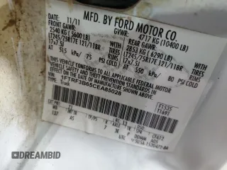 2012 Ford F-350 XL with VIN 1FTRF3B65CEA85028, listed as a Copart auction lot 50589215 with 155,949 mi miles and Salvage Title. Bid and sale history available at DreamBid. Image 12.