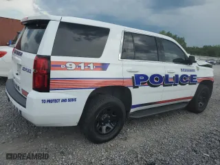2020 Chevrolet Tahoe Commercial with VIN 1GNLCDEC7LR297600, listed as a Copart auction lot 62040194 with 110,868 mi miles and Salvage Title. Bid and sale history available at carsss.com. Image 3.
