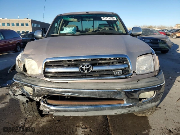 2002 Toyota Tundra SR5 with VIN 5TBRT34182S263008, listed as a Copart auction lot 47114055 with 293,526 mi miles and Salvage Title. Bid and sale history available at carsss.com. Image 5.