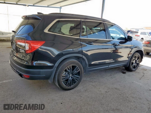 2021 Honda Pilot Special Edition with VIN 5FNYF6H26MB012042, listed as a Copart auction lot 57821725 with Not provided miles and Salvage title. Bid and sale history available at DreamBid. Image 3.