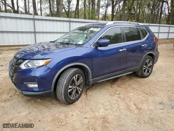 2019 Nissan Rogue SV with VIN JN8AT2MTXKW262785, listed as a Copart auction lot 51082715 with 70,189 mi miles and Salvage Title. Bid and sale history available at carsss.com. Image 1.