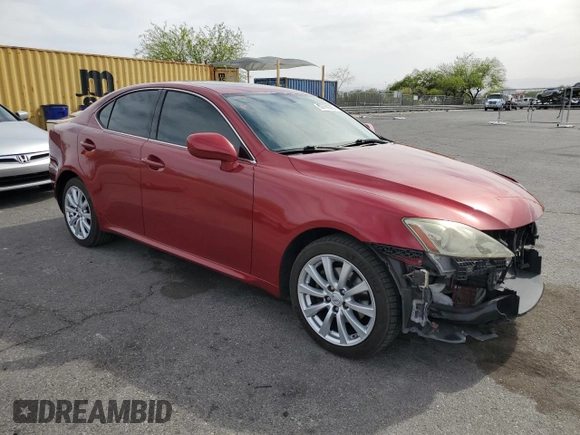 2006 Lexus IS 250 with VIN JTHCK262662004691, listed as a Copart auction lot 56769385 with 96,815 mi miles and Salvage title. Bid and sale history available at DreamBid. Image 4.