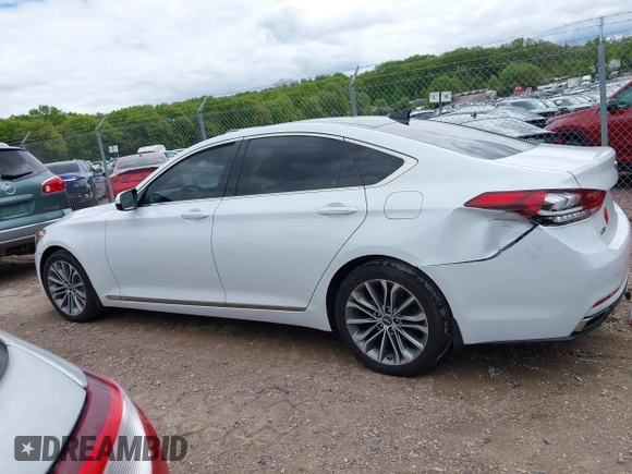 2017 Genesis G80 3.8L z VIN KMHGN4JEXHU166690, wystawiony jako IAAI lot #42322211 z przebiegiem 111 599 mil mil oraz . Historia ofert i sprzedaży dostępna na DreamBid. Obrazek 14.