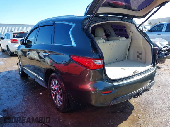 2014 Infiniti QX60 with VIN 5N1AL0MN0EC547112, listed as a IAAI auction lot 41579226 with 179,985 mi miles and . Bid and sale history available at DreamBid. Image 3.