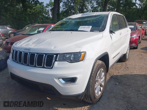 2021 Jeep Grand Cherokee Laredo X with VIN 1C4RJFAG7MC810278, listed as a IAAI auction lot 42482168 with 52,715 mi miles and . Bid and sale history available at DreamBid. Image 17.