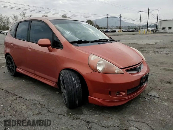 2007 Honda Fit Sport with VIN JHMGD37677S068338, listed as a Copart auction lot 48020315 with 233,297 mi miles and Salvage Title. Bid and sale history available at carsss.com. Image 11.