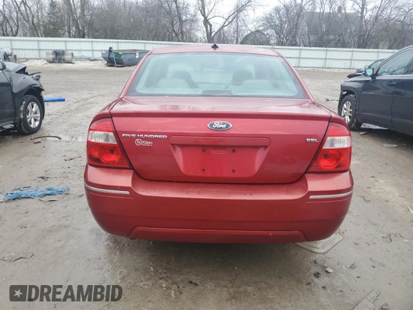2007 Ford Five Hundred SEL with VIN 1FAHP24127G139924, listed as a Copart auction lot 80246334 with 187,033 mi miles and Non Repairable. Bid and sale history available at carsss.com. Image 6.