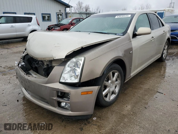 2007 Cadillac STS z VIN 1G6DW677970175897, wystawiony jako Copart lot #43030545 z przebiegiem 158 180 mil mil oraz Szkody całkowita. Historia ofert i sprzedaży dostępna na DreamBid. Obrazek 1.