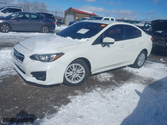 2017 Subaru Impreza Premium with VIN 4S3GKAB64H3624975, listed as a IAAI auction lot 41590195 with 159,096 mi miles. Bid and sale history available at carsss.com. Image 17.