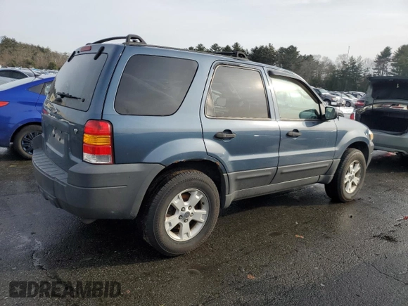 2006 Ford Escape XLT with VIN 1FMYU93166KA28586, listed as a Copart auction lot 43687055 with 185,066 mi miles and Salvage Title. Bid and sale history available at carsss.com. Image 3.
