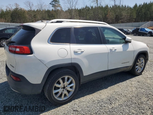 2017 Jeep Cherokee Limited with VIN 1C4PJLDB2HW516457, listed as a Copart auction lot 50486675 with 106,263 mi miles and Salvage Title. Bid and sale history available at carsss.com. Image 3.