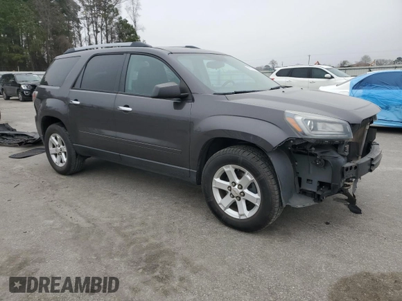 2015 GMC Acadia SLE with VIN 1GKKRNED9FJ344506, listed as a Copart auction lot 49152515 with 167,474 mi miles and Salvage Title. Bid and sale history available at DreamBid. Image 4.
