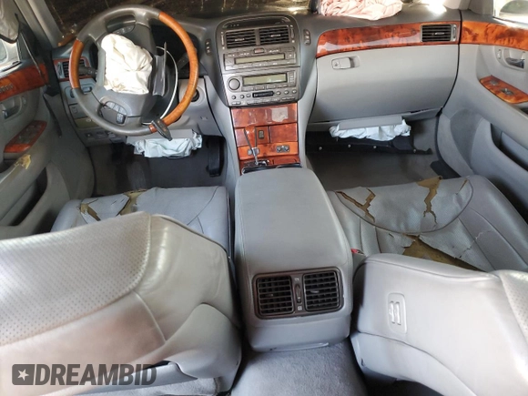 2004 Lexus LS 430 with VIN JTHBN36F240135489, listed as a Copart auction lot 41916125 with Not Provided miles and Salvage Title. Bid and sale history available at DreamBid. Image 8.