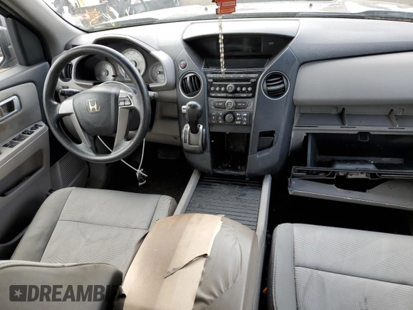 2012 Honda Pilot LX with VIN 5FNYF4H27CB014529, listed as a Copart auction lot 48699935 with 132,563 mi miles and Salvage Title. Bid and sale history available at DreamBid. Image 8.