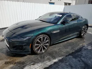 2024 Jaguar F-Type R with VIN SAJD51FE9RCK86827, listed as a Copart auction lot 75407394 with 1,032 mi miles and Salvage Title. Bid and sale history available at DreamBid. Image 1.