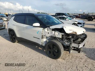 2019 Jeep Compass Altitude with VIN 3C4NJCBB5KT649267, listed as a Copart auction lot 55026715 with 39,751 mi miles and Salvage Title. Bid and sale history available at carsss.com. Image 4.