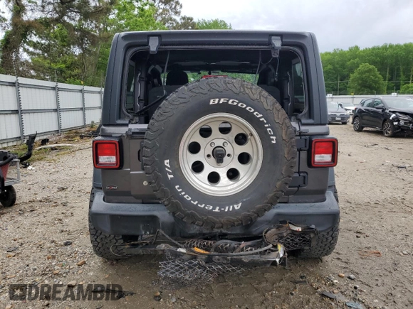 2019 Jeep Wrangler Sport S с VIN 1C4GJXAG1KW579094, выставлен на аукционе Copart как лот 55410525 с пробегом 53 915 миль миль и Списание • Salvage title. История ставок и продаж доступна на DreamBid. Изображение 6.