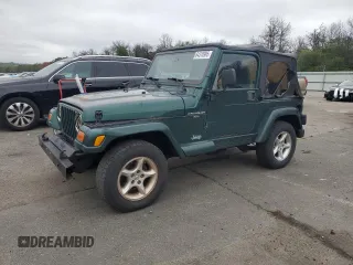 2001 Jeep Wrangler Sahara with VIN 1J4FA59S21P349009, listed as a Copart auction lot 64310995 with 87,642 mi miles and Clean title. Bid and sale history available at DreamBid. Image 1.