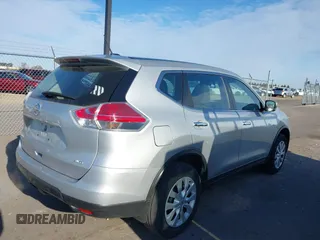 2015 Nissan Rogue S with VIN KNMAT2MV9FP571497, listed as a IAAI auction lot 41985541 with 144,223 mi miles and . Bid and sale history available at DreamBid. Image 4.