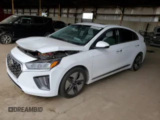 2021 Hyundai Ioniq Limited z VIN KMHC05LC2MU255940, wystawiony jako Copart lot #60332364 z przebiegiem Nie podano mil oraz Szkoda całkowita • Salvage title. Historia ofert i sprzedaży dostępna na DreamBid. Obrazek 1.