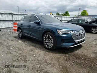 2019 Audi e-tron Prestige with VIN WA1VABGE2KB019280, listed as a Copart auction lot 53157365 with 53,912 mi miles and Salvage title. Bid and sale history available at DreamBid. Image 14.