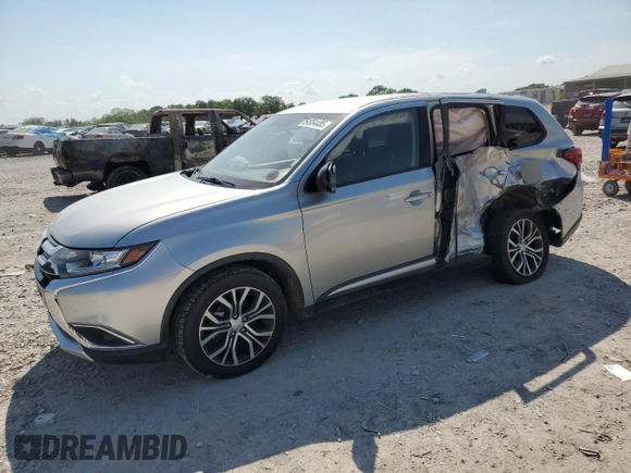 2018 Mitsubishi Outlander ES with VIN JA4AZ3A36JZ059615, listed as a Copart auction lot 54954485 with 107,626 mi miles and Salvage title. Bid and sale history available at DreamBid. Image 1.