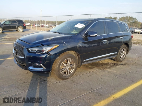 2020 Infiniti QX60 Pure with VIN 5N1DL0MN1LC501086, listed as a IAAI auction lot 41729091 with 108,329 mi miles and . Bid and sale history available at DreamBid. Image 2.
