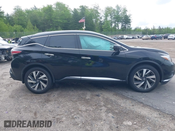 2017 Nissan Murano SL with VIN 5N1AZ2MH3HN159448, listed as a IAAI auction lot 42366598 with 294,199 mi miles and . Bid and sale history available at DreamBid. Image 13.