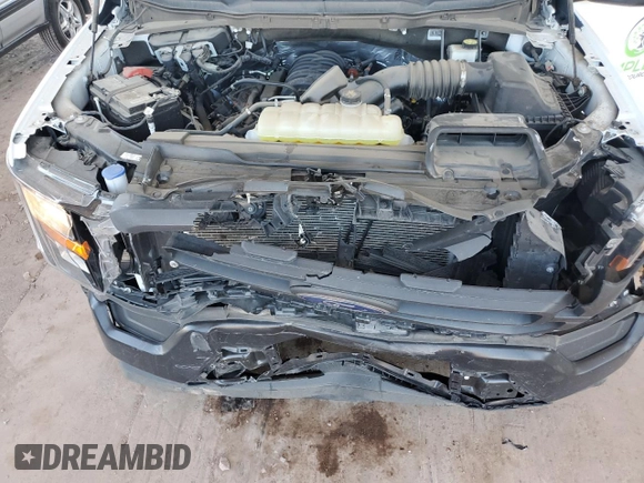 2023 Ford F-150 XL with VIN 1FTMF1C5XPKE35376, listed as a Copart auction lot 57109915 with 25,832 mi miles and Salvage title. Bid and sale history available at DreamBid. Image 11.