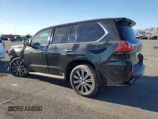 2020 Lexus LX with VIN JTJDY7AX1L4332179, listed as a Copart auction lot 77017714 with 49,756 mi miles and Salvage Title. Bid and sale history available at carsss.com. Image 2.