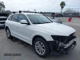 2013 Audi Q5 Premium with VIN WA1CFAFP8DA083693, listed as a IAAI auction lot 42129204 with 120,884 mi miles. Bid and sale history available at carsss.com. Image 1.