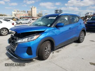 2024 Nissan Kicks SV with VIN 3N1CP5CV1RL480372, listed as a Copart auction lot 48976995 with 24,419 mi miles and Salvage Title. Bid and sale history available at carsss.com. Image 1.