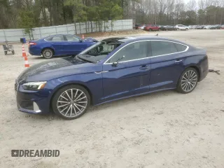 2021 Audi A5 Sportback Premium Plus with VIN WAUCBCF52MA015186, listed as a Copart auction lot 41383044 with 26,020 mi miles. Bid and sale history available at carsss.com. Image 1.