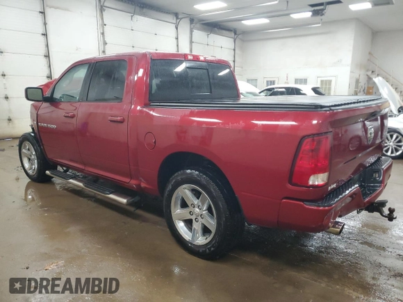 2012 Ram 1500 Sport with VIN 1C6RD7MT0CS345330, listed as a Copart auction lot 84722734 with 109,291 mi miles and Clean Title. Bid and sale history available at carsss.com. Image 2.