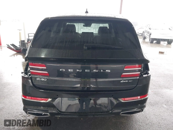 2021 Genesis GV80 with VIN KMUHCESC1MU046768, listed as a IAAI auction lot 41424946 with 18,471 mi miles and . Bid and sale history available at DreamBid. Image 6.