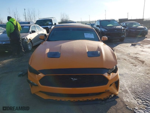 2019 Ford Mustang EcoBoost with VIN 1FATP8UH1K5150041, listed as a IAAI auction lot 41576930 with NaN miles. Bid and sale history available at carsss.com. Image 12.