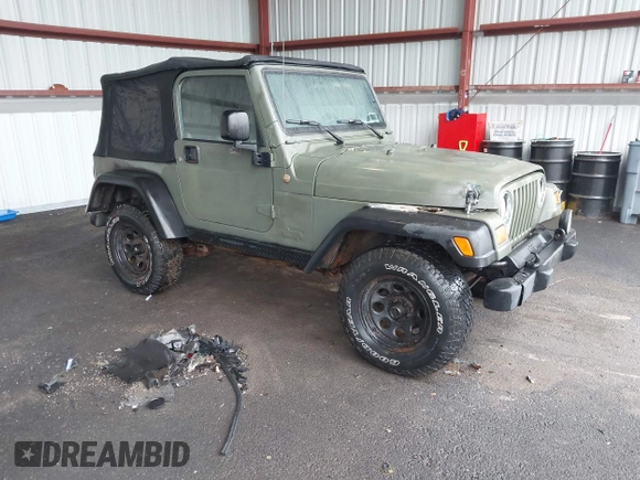 2005 Jeep Wrangler X z VIN 1J4FA39S75P310037, wystawiony jako IAAI lot #42186114 z przebiegiem 154 462 mil mil oraz . Historia ofert i sprzedaży dostępna na DreamBid. Obrazek 1.