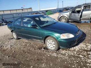 1999 Honda Civic DX with VIN 1HGEJ6229XL059370, listed as a Copart auction lot 86698214 with 0 mi miles and Salvage Title. Bid and sale history available at carsss.com. Image 4.