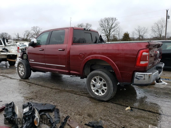 2019 Ram 2500 Laramie with VIN 3C6UR5FL7KG602583, listed as a Copart auction lot 42878445 with 199,767 mi miles and Salvage Title. Bid and sale history available at carsss.com. Image 2.