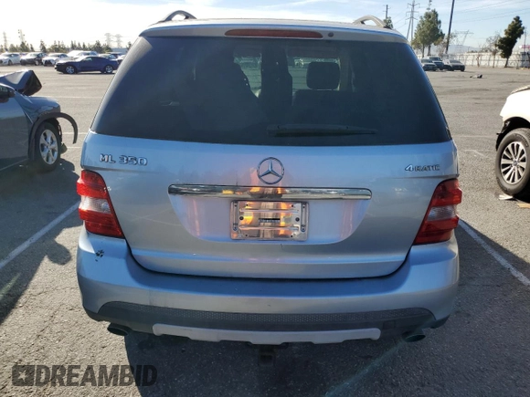 2007 Mercedes-Benz M 350 with VIN 4JGBB86E07A225619, listed as a Copart auction lot 42448025 with 113,221 mi miles and Salvage Title. Bid and sale history available at DreamBid. Image 6.