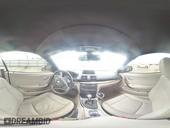 2011 BMW 1 Series 128i with VIN WBAUN1C57BVH83615, listed as a Copart auction lot 44755235 with 97,138 mi miles and Salvage title. Bid and sale history available at DreamBid. Image 12.