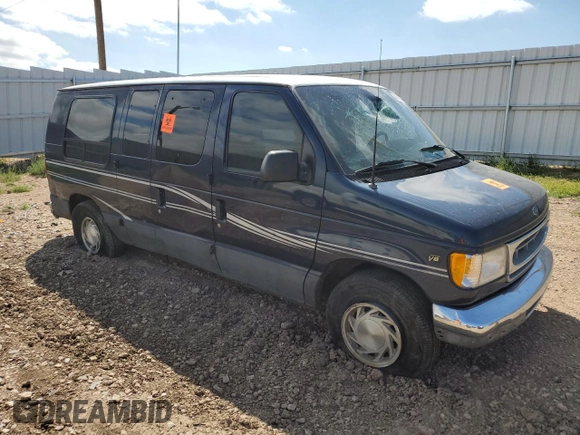 2001 Ford Econoline Cargo with VIN 1FDRE14W41HB55470, listed as a Copart auction lot 64990214 with 176,643 mi miles and Clean Title. Bid and sale history available at DreamBid. Image 4.