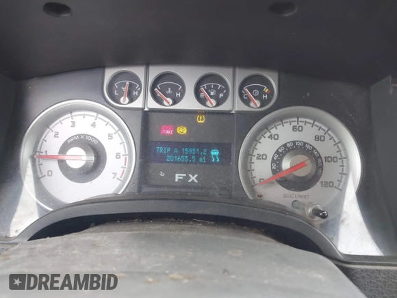 2010 Ford F-150 XL with VIN 1FTFW1EV0AFB20057, listed as a IAAI auction lot 41162093 with 201,655 mi miles. Bid and sale history available at carsss.com. Image 7.