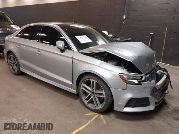 2018 Audi A3 Sedan Premium Plus with VIN WAUJ8GFF5J1027205, listed as a IAAI auction lot 41731155 with 66,098 mi miles. Bid and sale history available at carsss.com. Image 1.